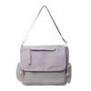 Preppy Style Crossbody Bag Handbag Canvas Bag Fashion Shoulder Bag  Unisex