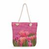 Multifunctional Flower Printed Thick Rope Shoulder Beach Bag Casual large capacity handbag 7612