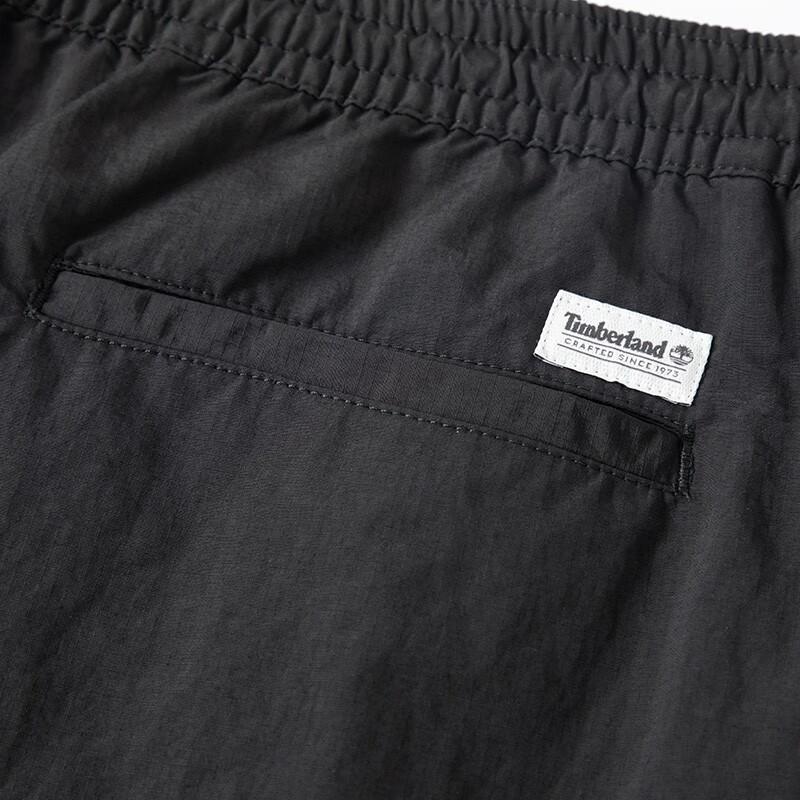 Timberland Solid Color Outdoor Breathable Straight Leg Casual Shorts Men Shorts Black A659H-001