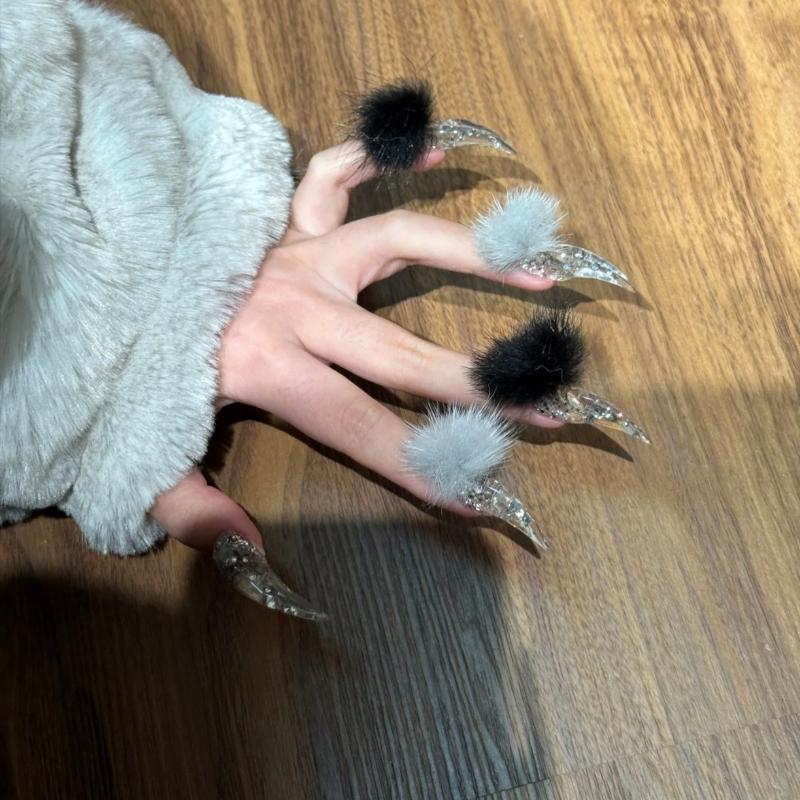 Silicone Nail Art Mold Diy Transparent Mold Of The Sharp Dragon Claws Series Long Short Dragon Claw Nail Art Mold