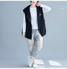 Spring and Autumn Women's Plus-Size Vest Casual Loose Hooded Vest Cardigan Sweatshirt Vest Outerwear