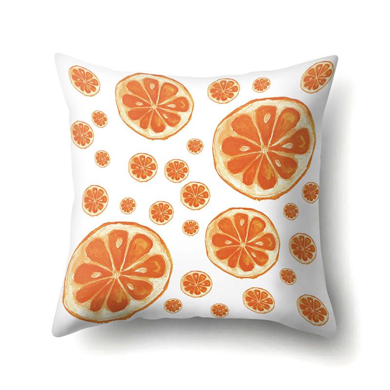 Cool Summer Fruit Polyester Pillowcase Car Decoration Home Print Small Fresh Cute Pillowcase