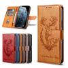 3D Animal Leather Phone Wallet Case Book For Xiaomi 14T 13T 12T 11T 10T 15 14 13 12 11 10 9 A3 A2 Lite Max 3 2 Card Flip Cover