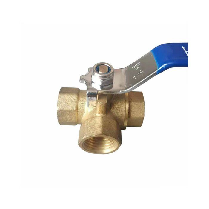 Vanne 3 voies en laiton 12quot adaptateur valve connecteur billes robuste et durable couleurs multiples YYV