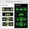 Luminous Safety Exit Floor & Wall Decal Signs (5-Pack)