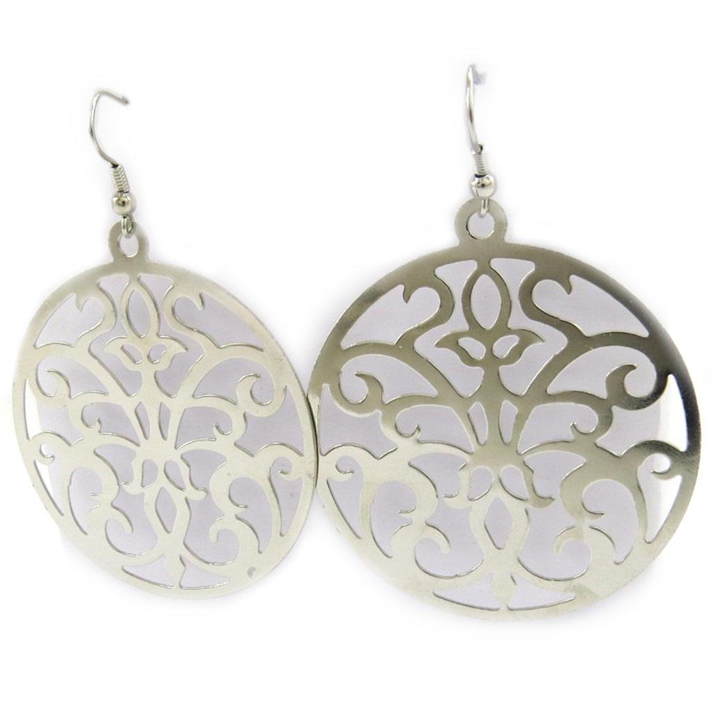 Les Trésors De Lily [L5630] - Silver 'Choreography' Earrings