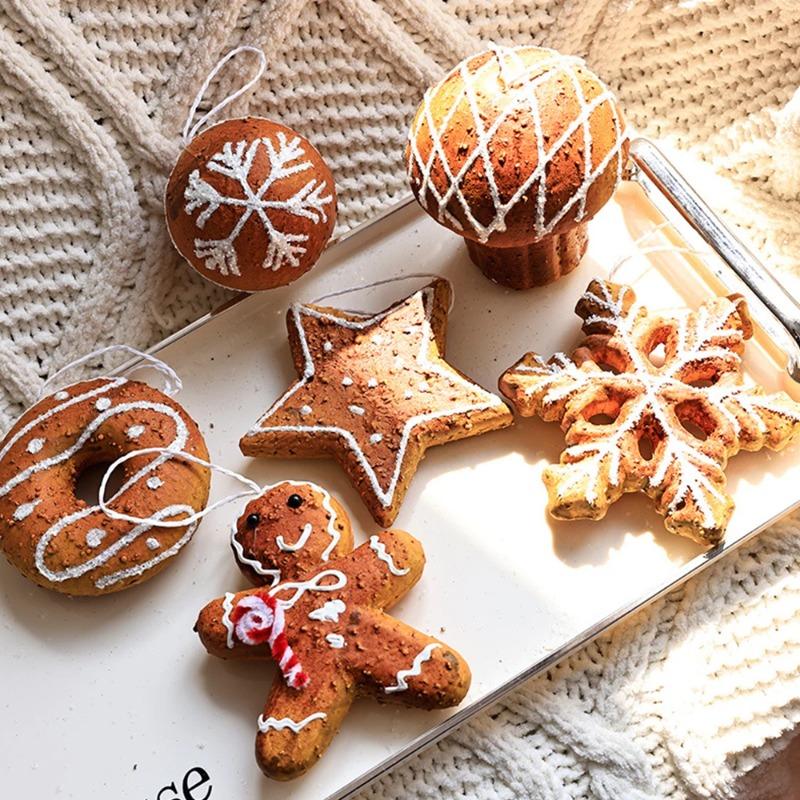 Christmas DIY Tree Decoration Foam Ball Snowflake Christmas Tree Gingerbread Man Pendant Christmas Pendant Ornament