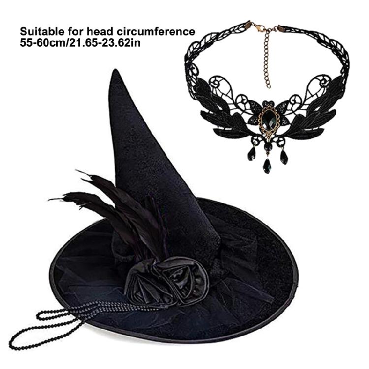 Sophisticated Unisex Hats Necklace Set Unique Weathered Stylish Hat Fashion Creative Hat for Stylish Party Look