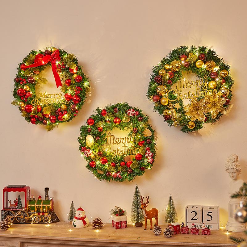 Christmas Door Wreath & Holiday Ornament for Festive Decor
