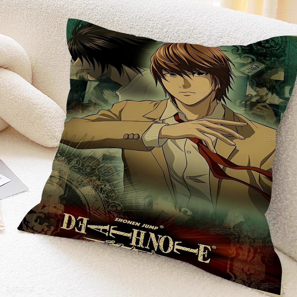 

Anime D-Death Notes Personalized Pillow Dust Cover Bedroom Kids Party Decoration Pillowcase Birthday Children Gift 16x16Inch