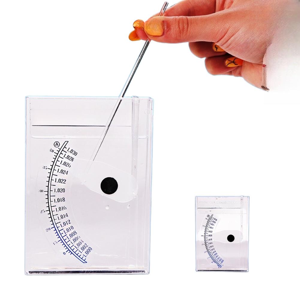 Acrylic Salinometer Designed for Saltwater Aquariums For Seawater Aquafarming and Seafood Industry Salt Concentration Testing