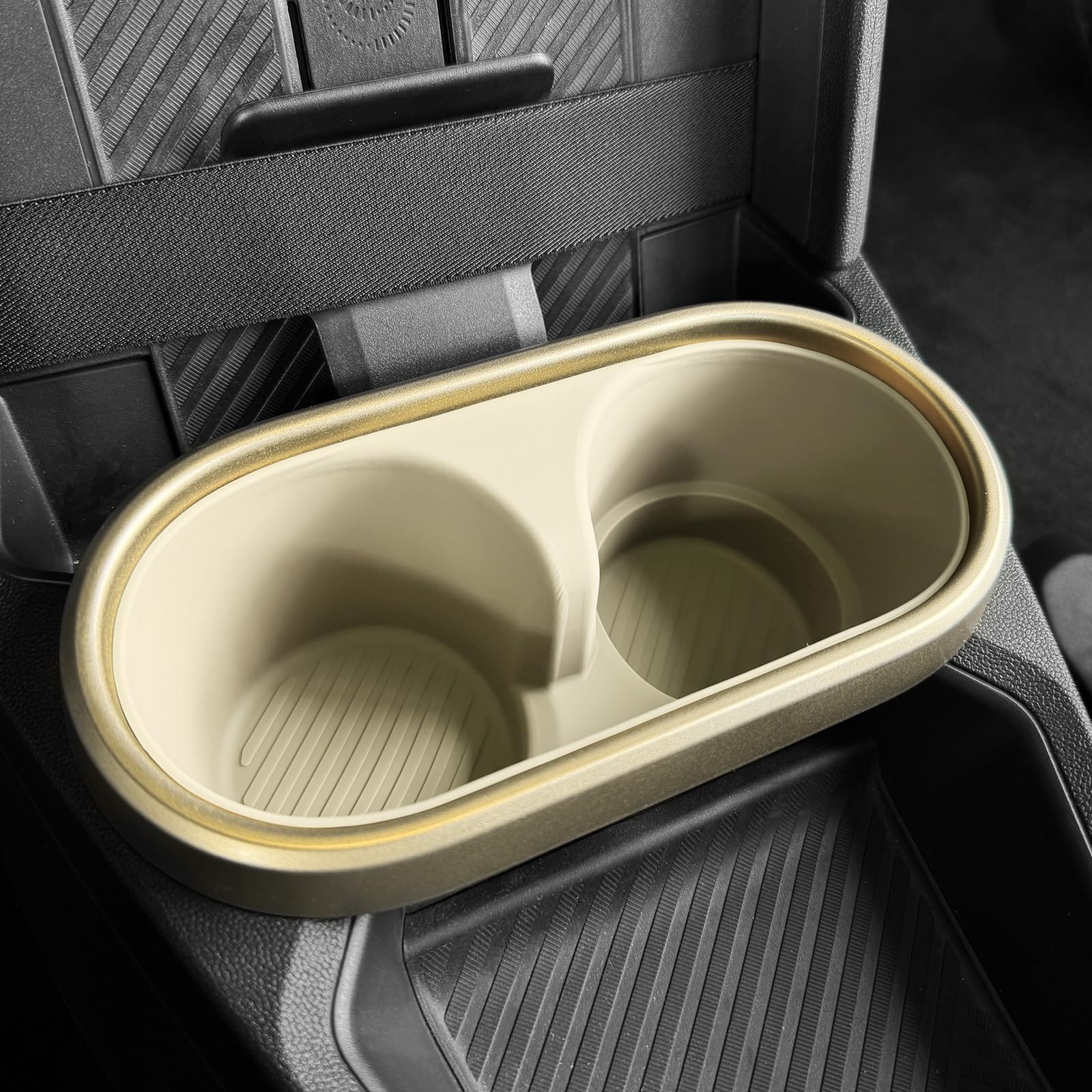 

KUNGKIC Center Console Cup Mat for 4th Generation Mini Cooper F65 F66 F67 Interior Silica Easy Installation Non-Slip 5-Door S, Convertible, бежевый