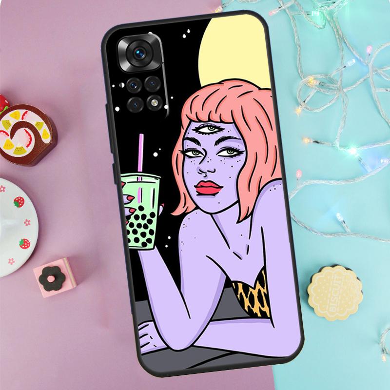 Hippie Grunge Art Case For Xiaomi Redmi Note 13 Pro 14 9 10 11 12 9S 10S 11S 12S Redmi 14C 10C 12C 13C Cover