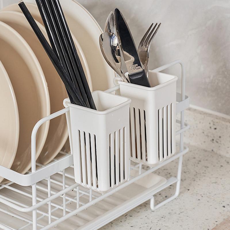 CCA83-Multifunctional Kitchen Chopsticks Holder Hanging Drain Box Organizer Storage Rack Save Space Hanging Tableware Holder