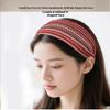 Wide Edge Hairband Hair Clip Ethnic Style Hair Accessory Toothed Anti-Slip Versatile For Covering Gray Hair And Frizz For Women