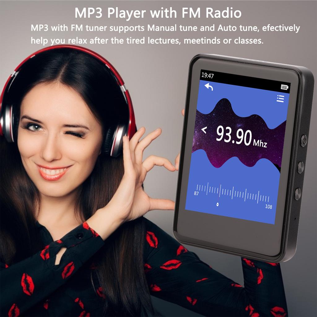 2.8 Inch Bluetooth MP3/MP4 Reading Touch Screen Mini Student Portable Music Player