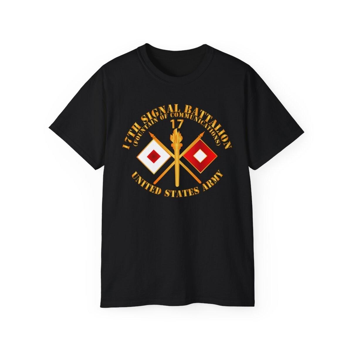 

Classic - 17th Signal Battalion w Unit Number - Branch - USA Unisex T-Shirt L