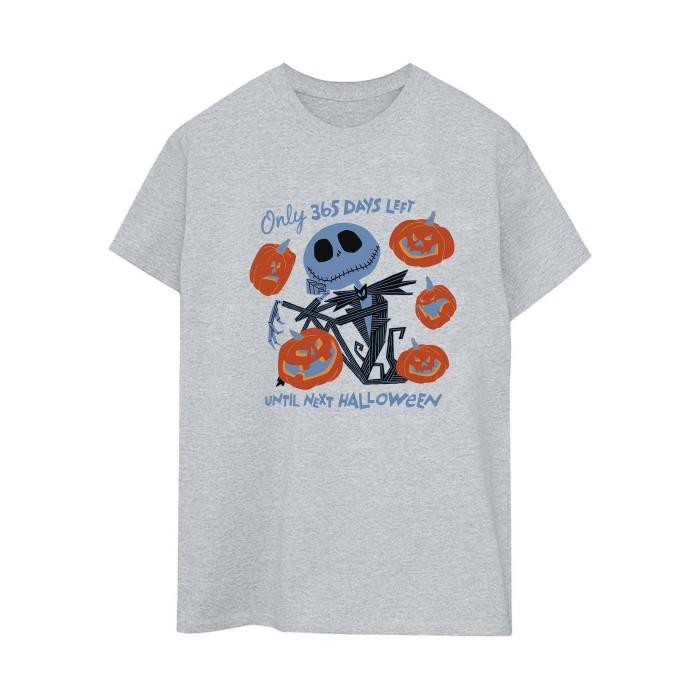 The Nightmare Before Christmas Womens/Ladies Only 365 Days Left Until Next Halloween Boyfriend T-Shirt
