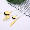 6Pcs Stainless Steel Teaspoon Set - Colorful Flatware for Cake, Fruit, Dessert, Coffee, and Snack