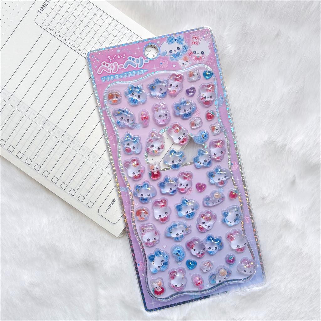 Hot New Relief animal 3D crystal stickers, DIY crafts, PVC cartoon animal stickers, decorative phone stickers