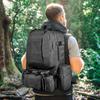 Tactical Backpack for Men Women, Large Waterproof Military Backpack Detachable Molle Backpack Army Assault Pack (Khaki)