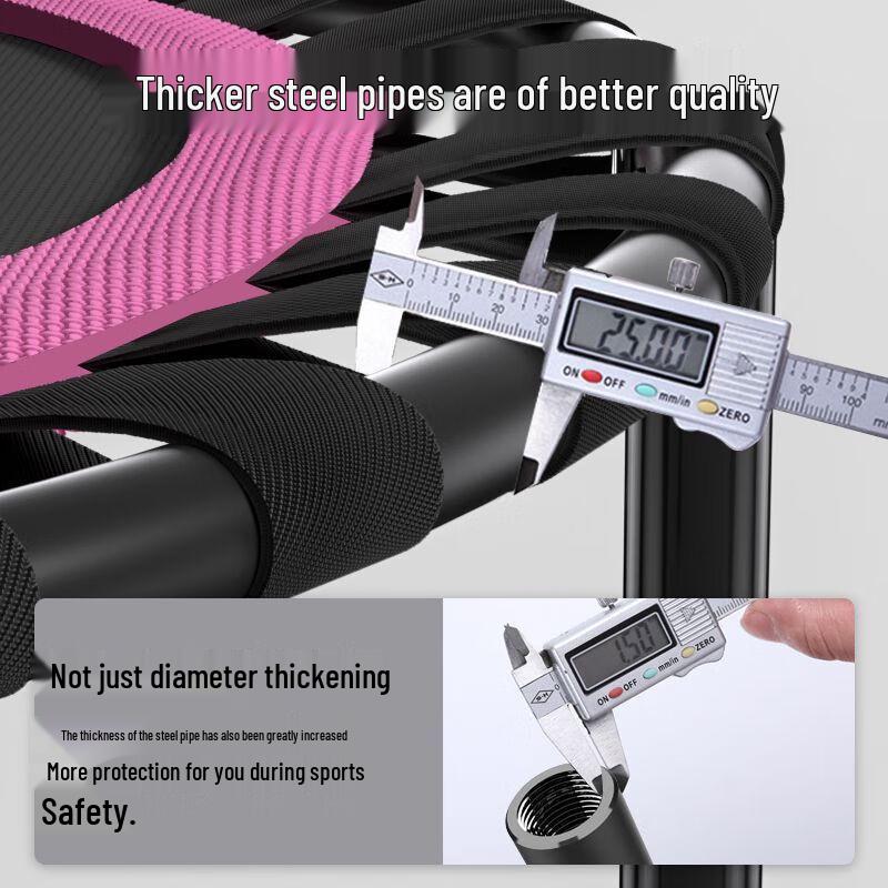 Foldable Kids Indoor Trampoline with Handrail