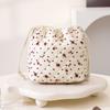 Jewelry Storage Bag Cosmetic Bag Drawstring Flower Makeup Bag Cute Coin Purse  Travel Supplies