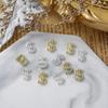 10Pcs Dollar Sign Nail Art Charms 3D Alloy Shiny Usa Money Sign Nail Decoration Luxury Manicure Diy Accessories