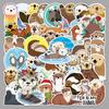 50pcs Cute Otter Cartoon Graffiti Stickers for Phone Cases and Luggage - Waterproof and Creative DIY Design