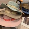 Wide Brim Large Eaves Sun Hat Polyester Wide Brim Bucket Hat Solid Color Sun Hats  Riding Fishing