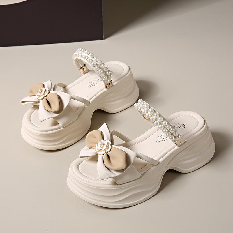 Sandals women s summer thick-soled heightening muffin shoes women s new fashionable cool slippers outer wear 35 4437₽