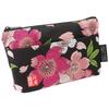 Senshishuin Nishijin Brocade Pouch with Black Love Cherry Blossom Design (Lined) (Small)