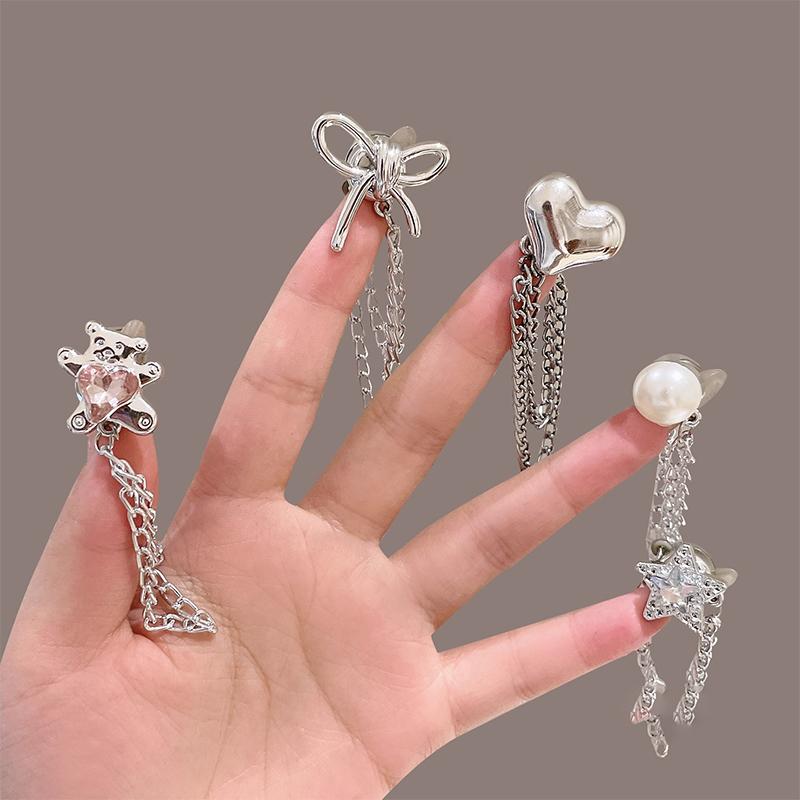 Women's Adjustable Clothes Clips with Butterfly Decorations - Instant Sleeve Shortening, Suitable for Shirts, Dresses, Pants