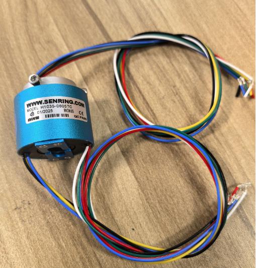 Durchgangsbohrung Schleifring ID5/8/10/12.7/20/25.4/30~60mm, AD22~130mm, Elektrischer Drehdurchführungs-Schleifring 6/12/18 Drähte, 2/5/10A