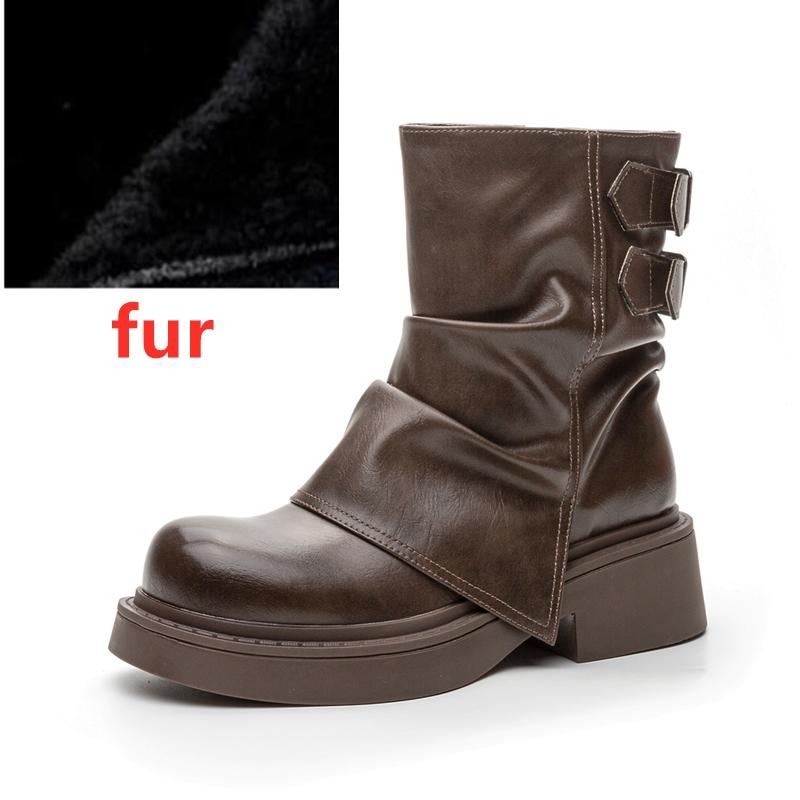 Fashion AIYUQI 2025 New Women's Kuguan Boots Vintage Non-Slip Women Cavalier Boots Large Size Comfortable female Ankle Boots