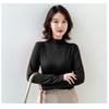 Women's O Neck Long Sleeve Modal Tunic Tops Basic Solid Color Tee Shirts Blouses