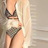 Womens Sexy Two-Piece Bikini Set With Padded Cups Floral Print Swimwear Hot Springs Pool Beach