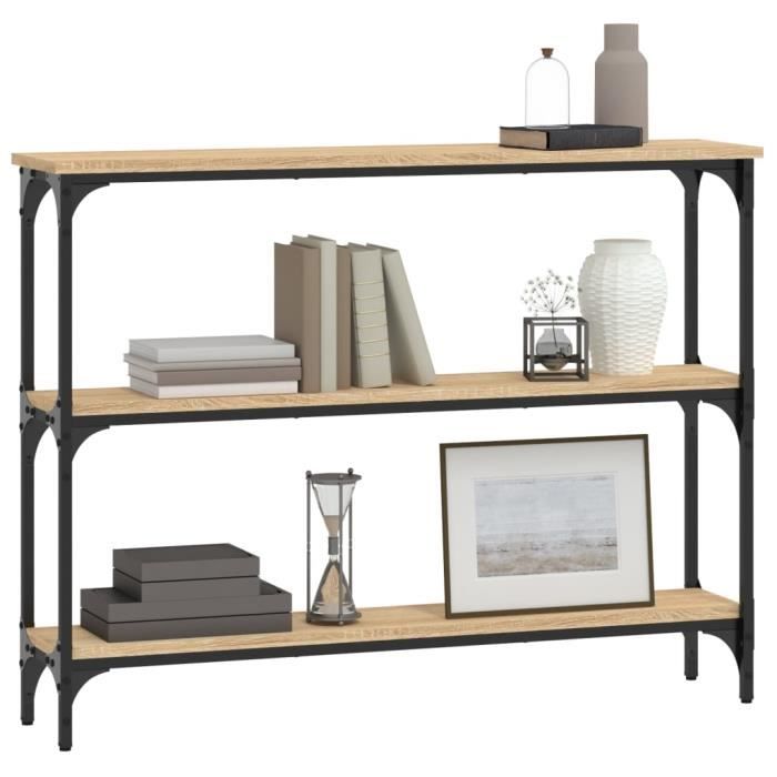 VidaXL Konsolentisch Sonoma-Eiche 100x22,5x75 cm Holzwerkstoff 834026