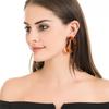 Suijue Schmuck Tag Acryl Trend Ohrringe Mode, Weibliche Acetat Geometrische Steckerohrringe