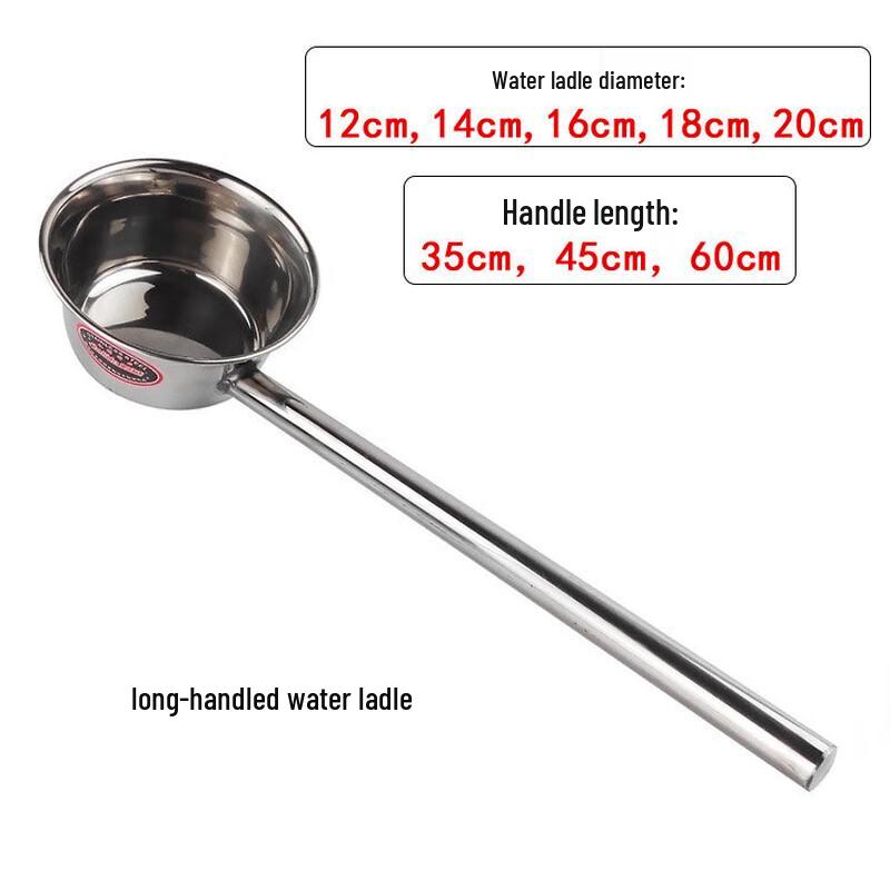 JingJingRS Stainless Steel Long Handle Kitchen Ladle