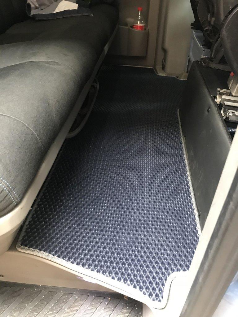 Dywaniki 2-rzędowe do oryg. Przepustka ładunkowa. (Ewa czarna) Dla mercedesa Sprintera W906 2006-2018