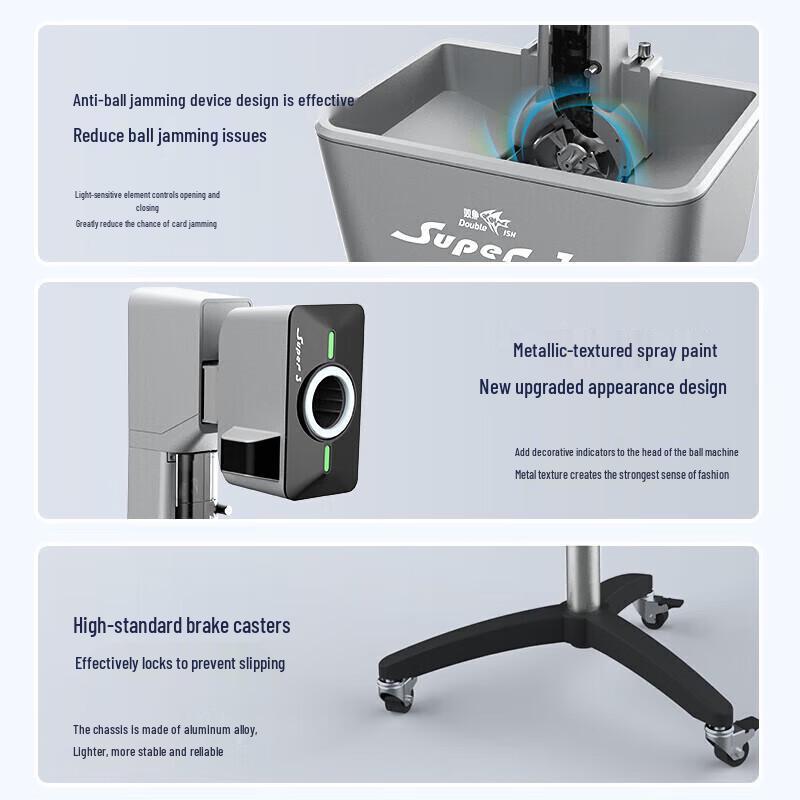 Double Fish Super 3 PLUS Table Tennis Robot