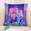 K-kpop D-Demon H-Hunters Pillow Covers Cushion Cover Cartoon Double-sided Print Square Pillow Living Room Decoration Pillowcase