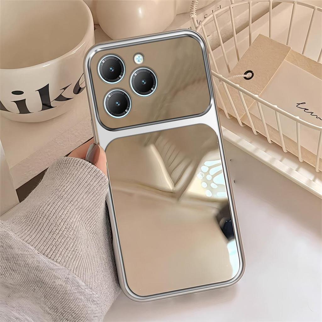 Case for TECNO SPARK 20 Pro,infinix HOT 40,40 Pro Trending Big Window Cover Mirror Phone Casing