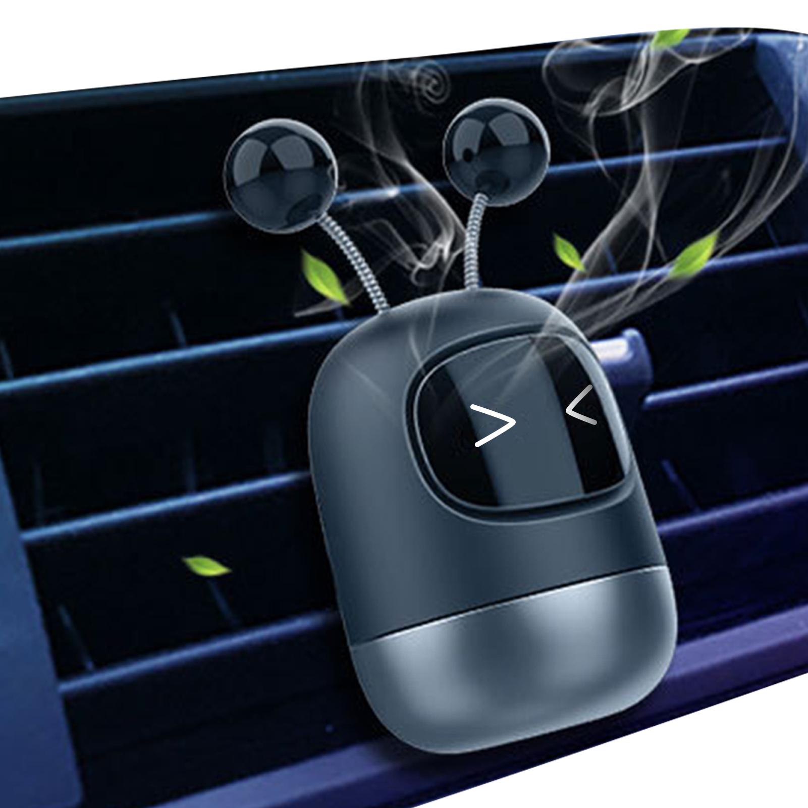 

Освежитель воздуха на вентиляционное отверстие автомобиля, симпатичный освежитель воздуха для автомобиля, мини-робот, автоматические освежители воздуха с 3 твердыми ароматизаторами, милый воздух