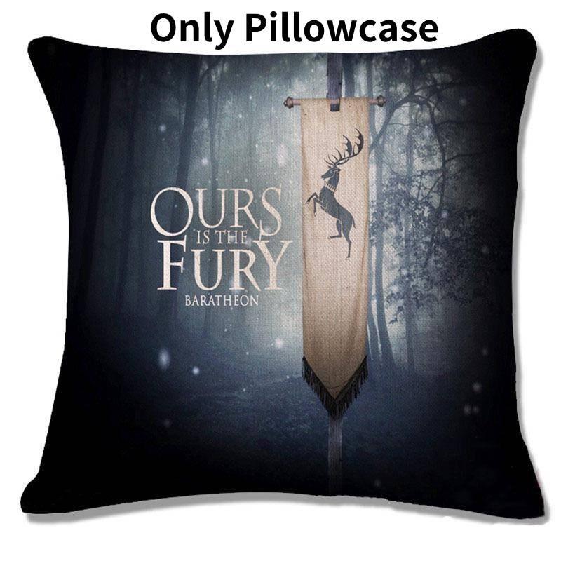 Game Of Thrones Inspired Decorative Throw Pillow Cover Featuring Unique Family Crests For Stylish Living Room Decor