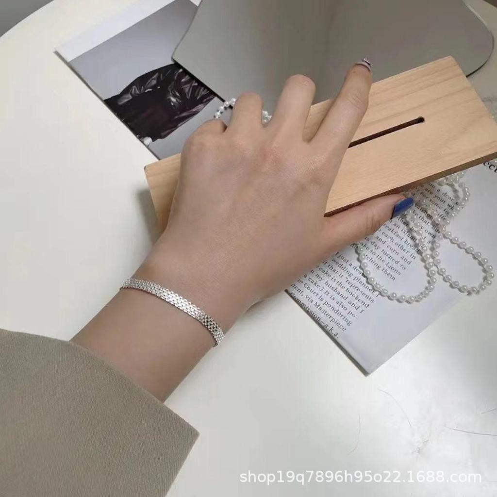 European and American Style Wide Chain Bracelet - Unisex, Niche Design