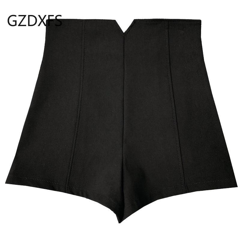 

Новые эластичные широкие шорты трапециевидной формы, женские повседневные брюки с высокой талией, облегающие брюки, которые можно носить на улице L