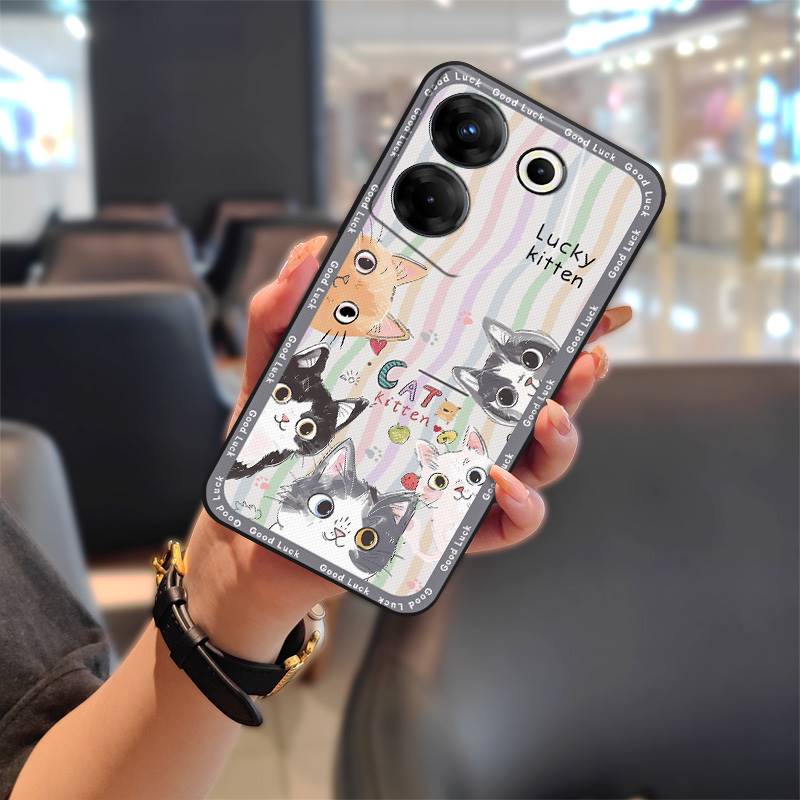 TPU Shockproof Phone Case For Tecno Camon20 Pro 5G/CK8n Silicone Fashion Design Dirt-resistant Anti-knock Graffiti Cute