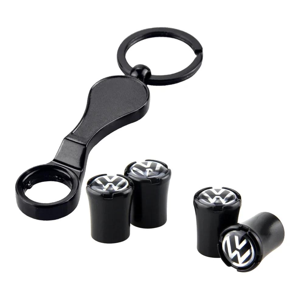 VW GTI GOLF 2026 Hot For VW VOLKSWAGEN Car Tire Valve Caps Wheel Covers with Wrench for Volkswagen Santana GTI Lavida Jetta Mago